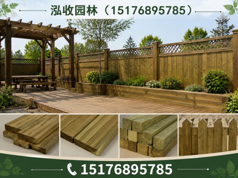 梅州防腐木展示图