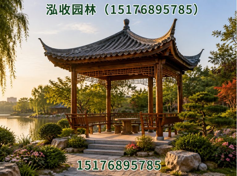 梅州防腐木凉亭展示图